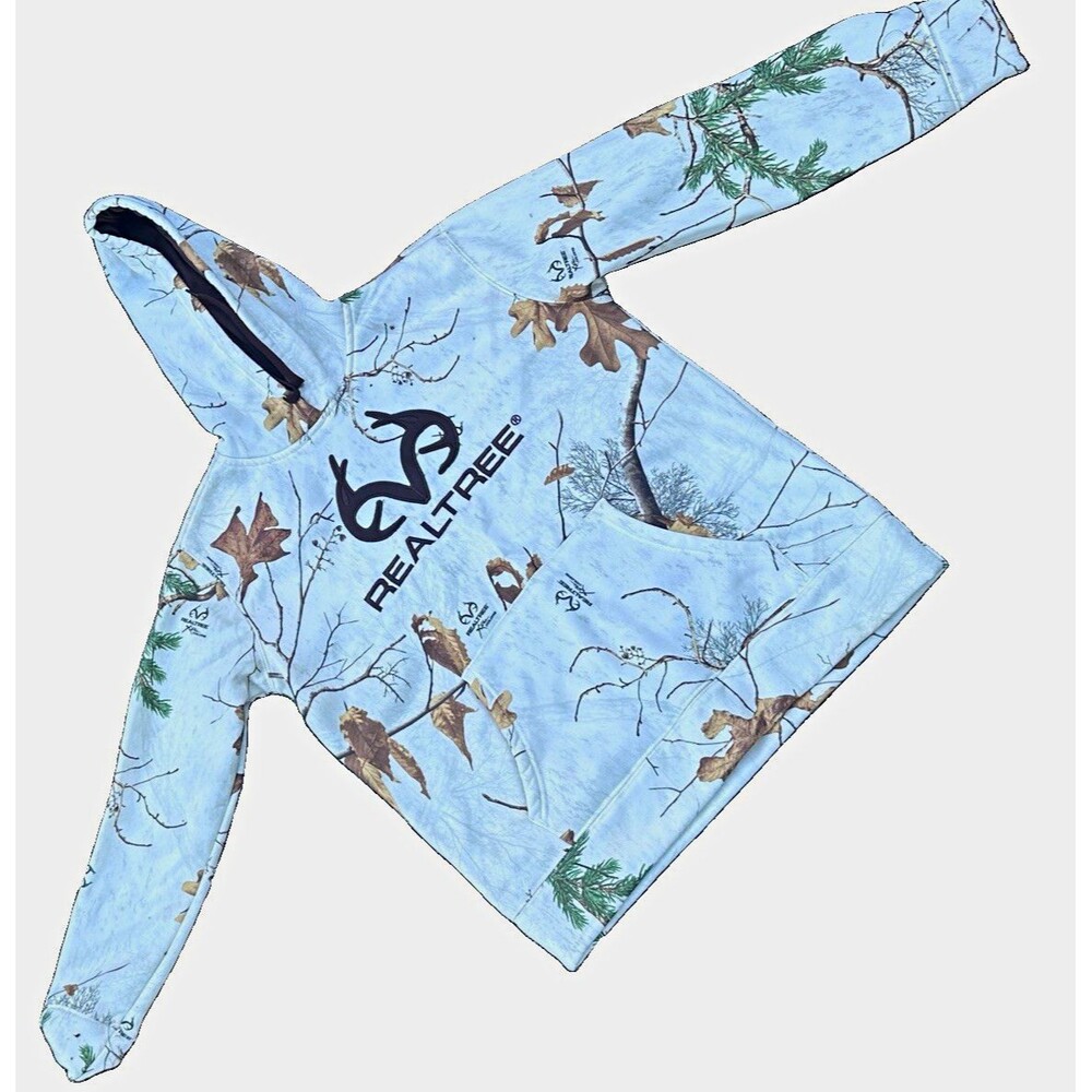 Realtree Youth Hoodie Camo Pullover Hooded Sweatshirt Size L/G 12-14